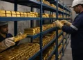 Gold steadies near two-week high as Fed relief runs into a stubborn dollar