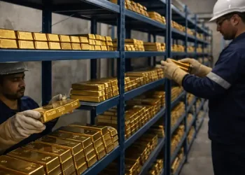 Gold steadies near two-week high as Fed relief runs into a stubborn dollar